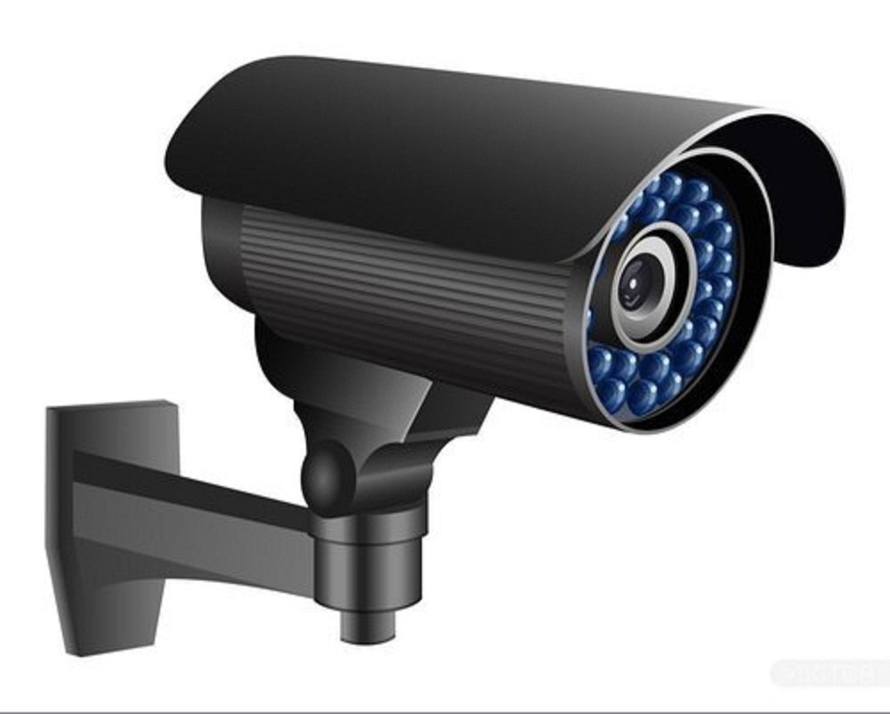 durable wall mounted modern design black plastic bullet cctv camera 018